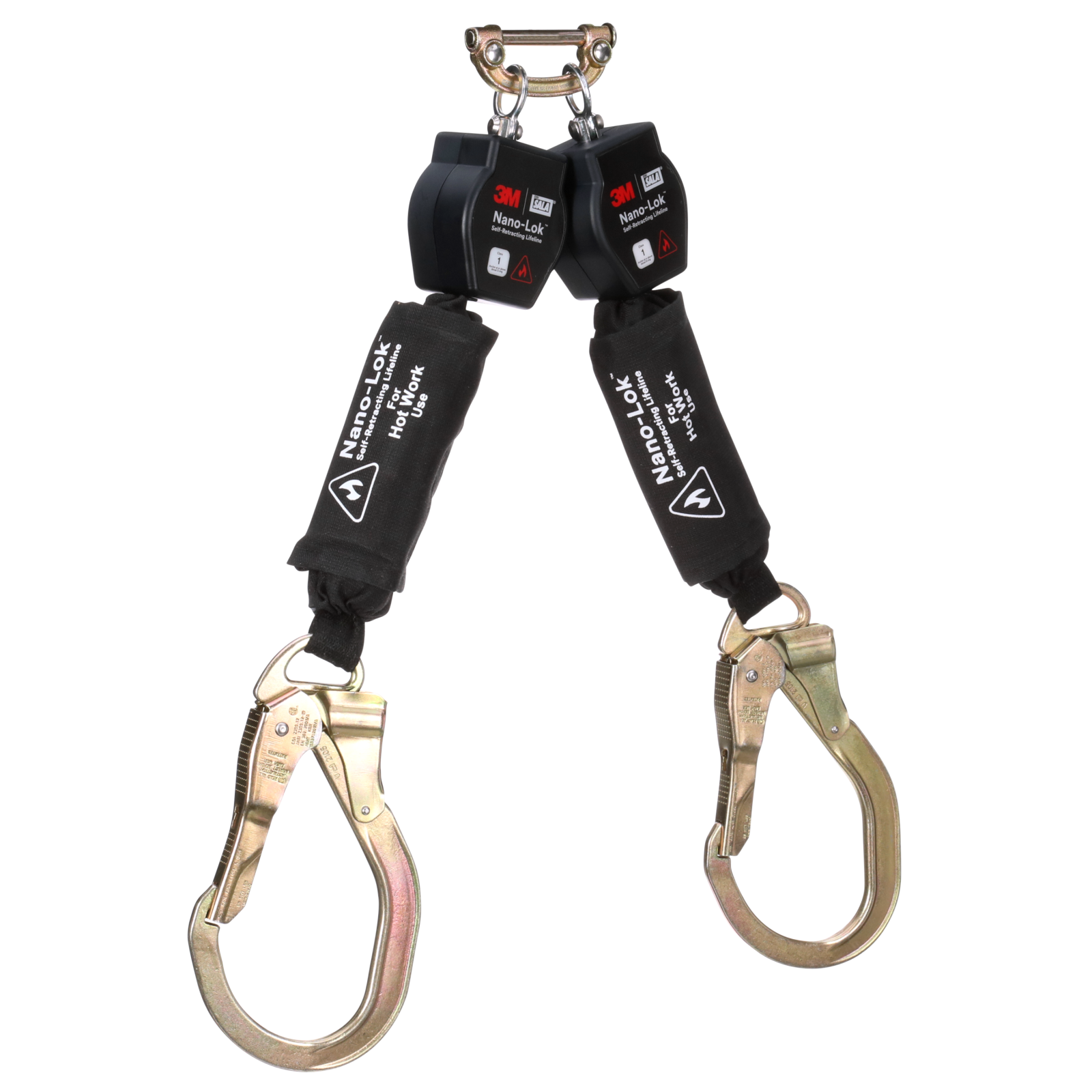 3M DBI-SALA Nano-Lok Hot Work Twin-Leg Personal Self-Retracting Lifeline - Kevlar Fiber Web - 6 ft - 3100568