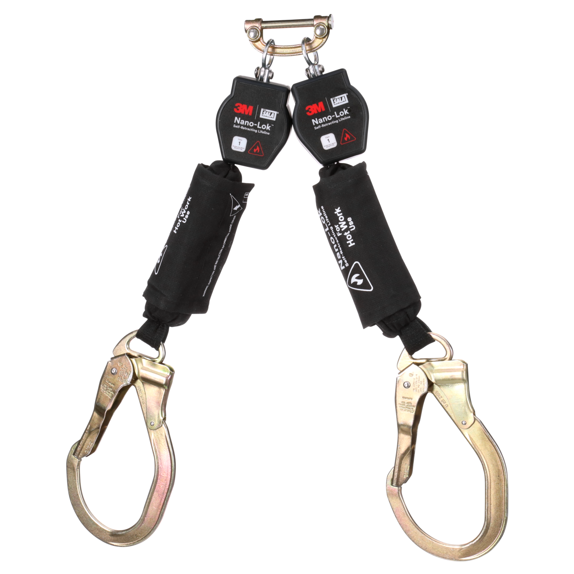 3M DBI-SALA Nano-Lok Hot Work Twin-Leg Personal Self-Retracting Lifeline - Kevlar Fiber Web - 6 ft - 3100568