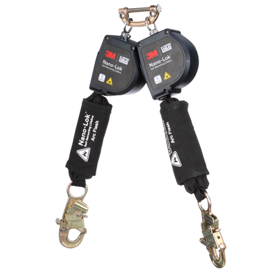 3M DBI-SALA Nano-Lok Arc Flash Twin-Leg Personal Self-Retracting Lifeline - Kevlar Fiber Web - 8 ft - 3100582