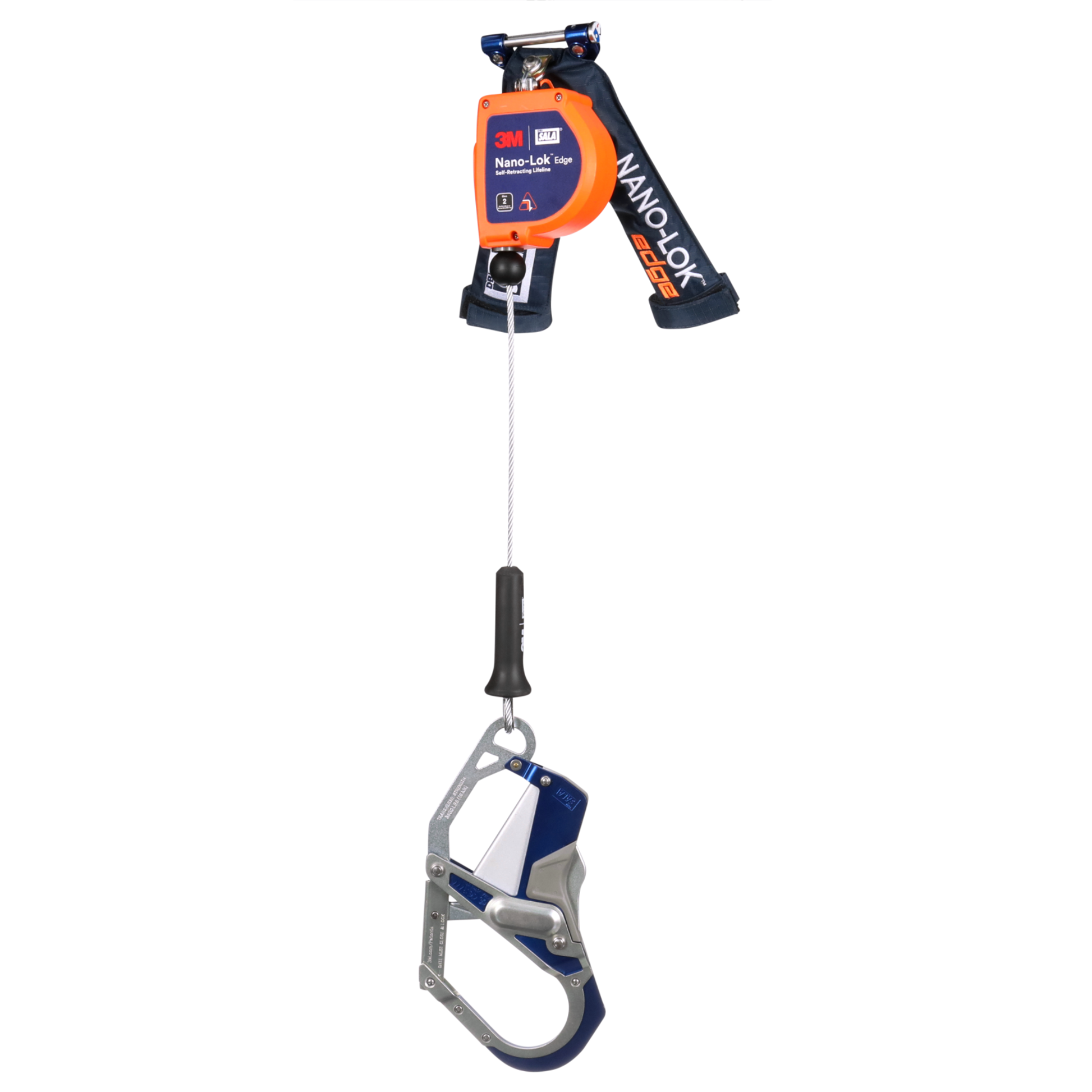 3M DBI-SALA Nano-Lok edge Personal Self-Retracting Lifeline - Galvanized Cable - 7 ft - 3500296
