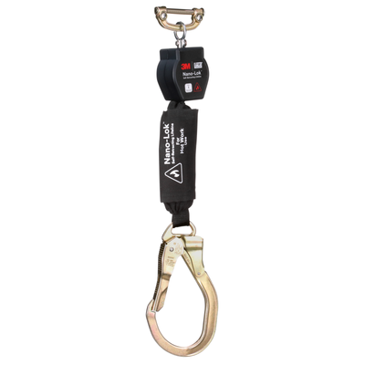 3M DBI-SALA Nano-Lok Hot Work Self-Retracting Lifeline with Quick Connect - Web - Steel Rebar Lock Hook - 6 ft - 3100558
