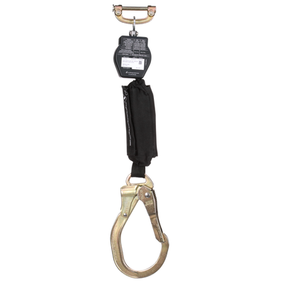 3M DBI-SALA Nano-Lok Hot Work Self-Retracting Lifeline with Quick Connect - Web - Steel Rebar Lock Hook - 6 ft - 3100558