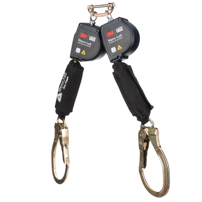 3M DBI-SALA Nano-Lok Arc Flash Twin-Leg Personal Self-Retracting Lifeline - Kevlar Fiber Web - 8 ft - 3100585