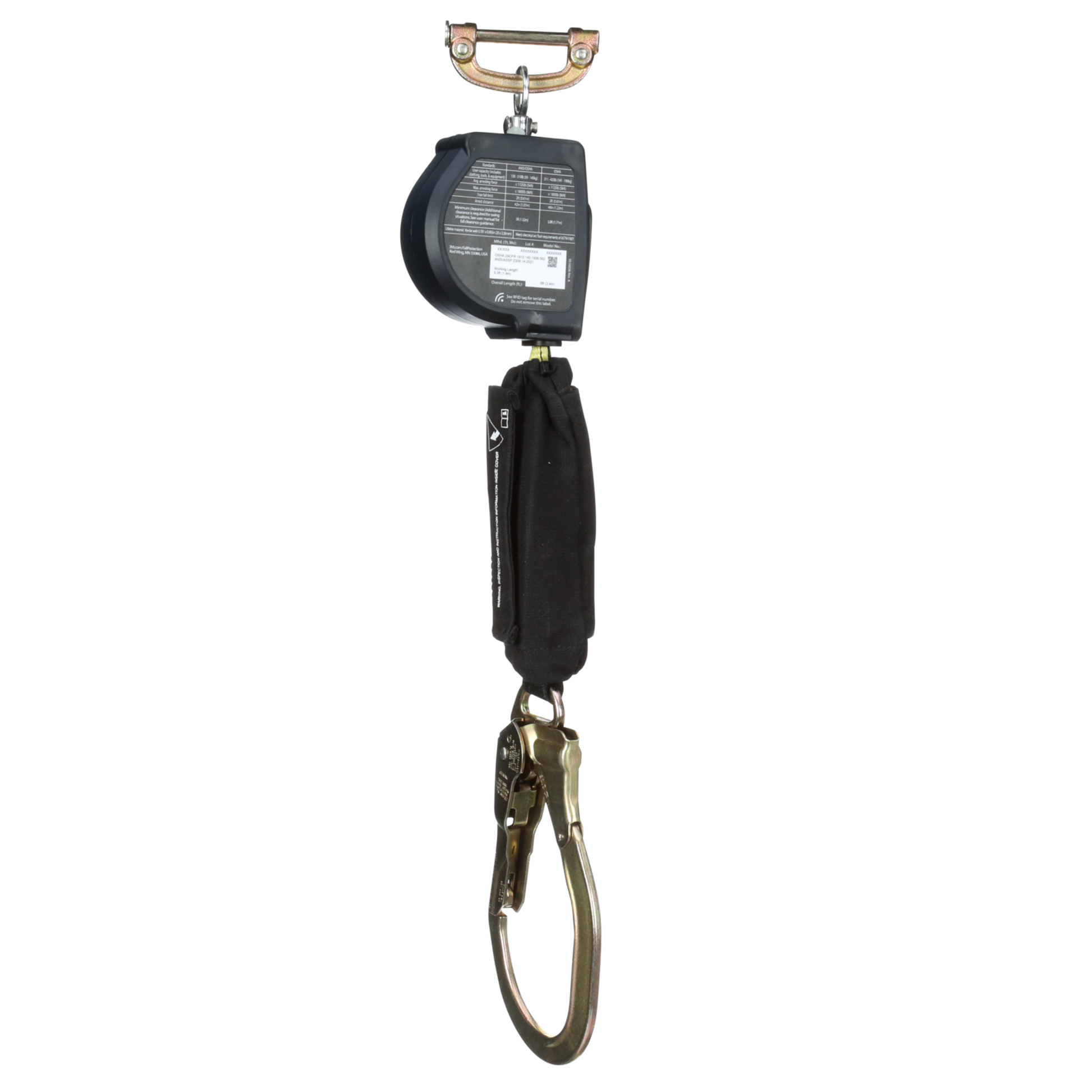 3M DBI-SALA Nano-Lok Arc Flash Personal Self-Retracting Lifeline - Kevlar Fiber Web - 8 ft - 3100579