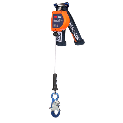 3M DBI-SALA Nano-Lok edge Personal Self-Retracting Lifeline - Galvanized Cable - 8 ft - 3500295