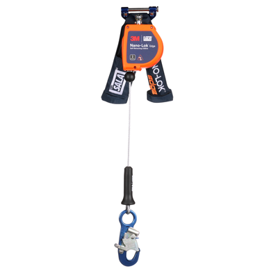 3M DBI-SALA Nano-Lok edge Personal Self-Retracting Lifeline - Galvanized Cable - 8 ft - 3500295