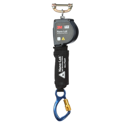 3M DBI-SALA Nano-Lok Arc Flash Self-Retracting Lifeline with Quick Connect - Web - Aluminum Carabiner - 8 ft - 3100577