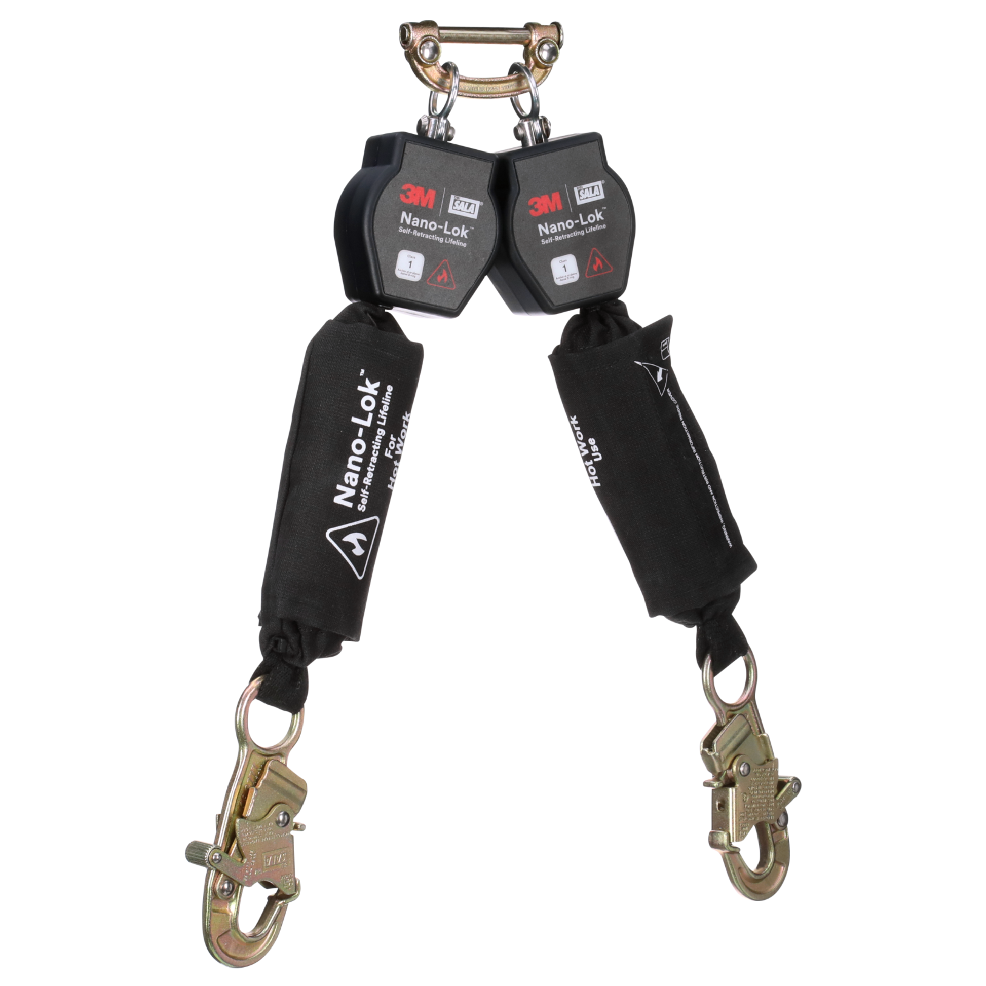 3M DBI-SALA Nano-Lok Hot Work Twin-Leg Personal Self-Retracting Lifeline - Kevlar Fiber Web - 6 ft - 3100565