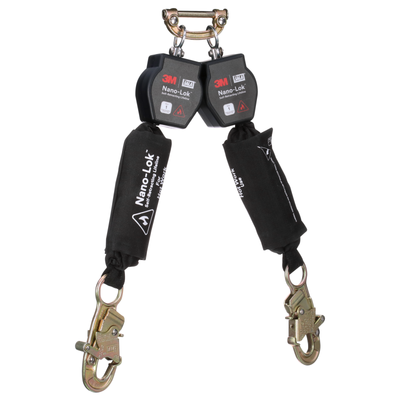 3M DBI-SALA Nano-Lok Hot Work Twin-Leg Personal Self-Retracting Lifeline - Kevlar Fiber Web - 6 ft - 3100565
