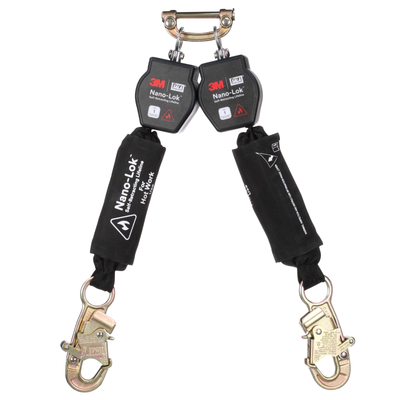 3M DBI-SALA Nano-Lok Hot Work Twin-Leg Personal Self-Retracting Lifeline - Kevlar Fiber Web - 6 ft - 3100565