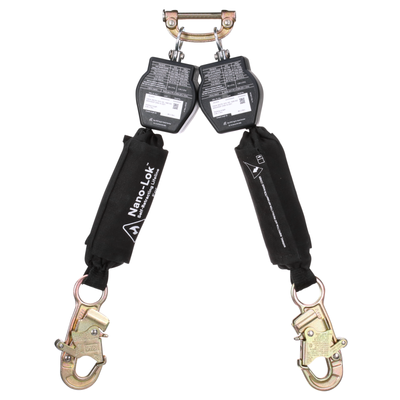 3M DBI-SALA Nano-Lok Hot Work Twin-Leg Personal Self-Retracting Lifeline - Kevlar Fiber Web - 6 ft - 3100565