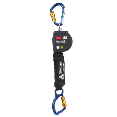 3M DBI-SALA Nano-Lok Arc Flash Self-Retracting Lifeline with Anchor Hook - Web - Aluminum Carabiner - 8 ft - 3100581