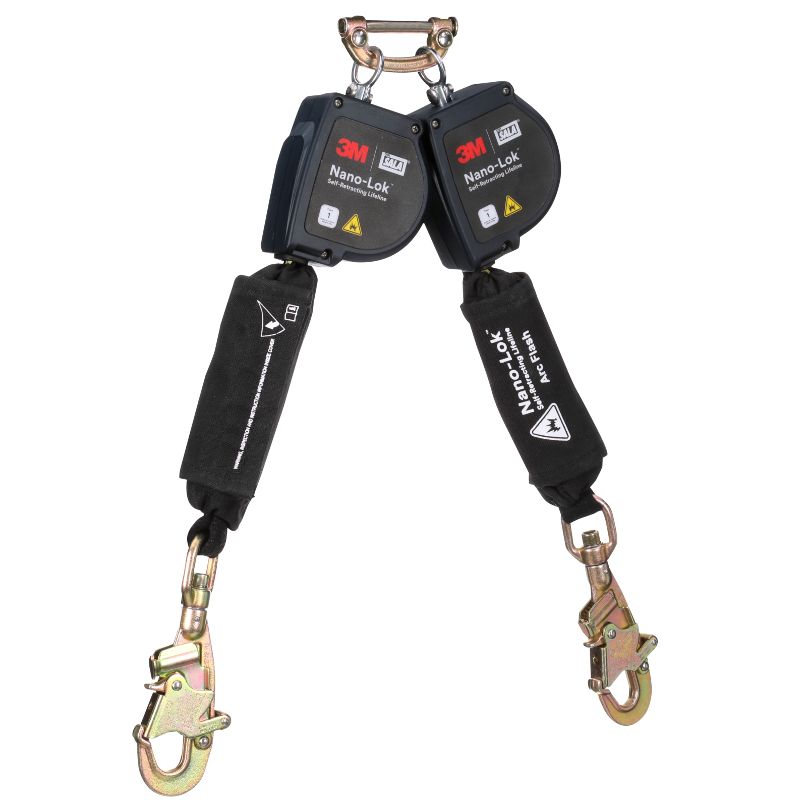 3M DBI-SALA Nano-Lok Arc Flash Twin-Leg Personal Self-Retracting Lifeline - Kevlar Fiber Web - 8 ft - 3100583