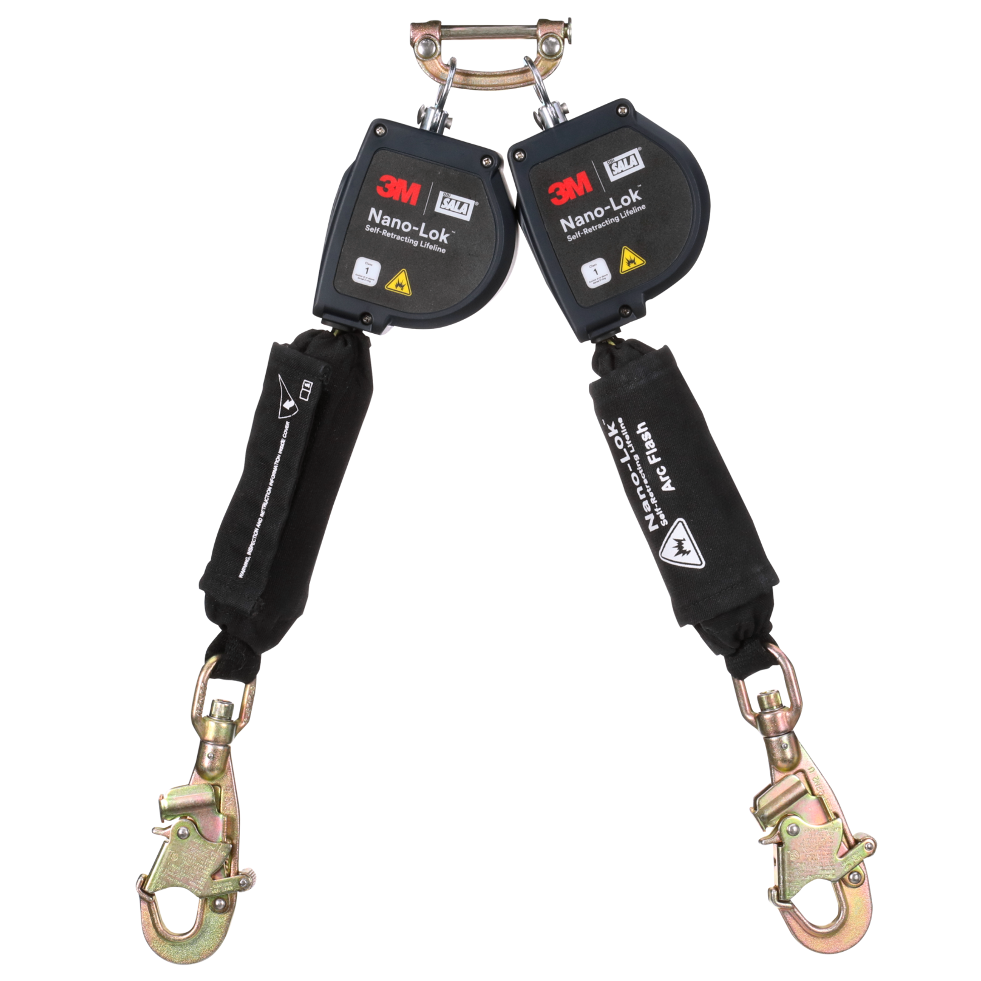 3M DBI-SALA Nano-Lok Arc Flash Twin-Leg Personal Self-Retracting Lifeline - Kevlar Fiber Web - 8 ft - 3100583