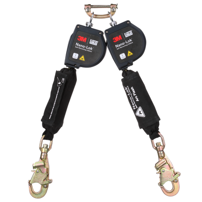 3M DBI-SALA Nano-Lok Arc Flash Twin-Leg Personal Self-Retracting Lifeline - Kevlar Fiber Web - 8 ft - 3100583
