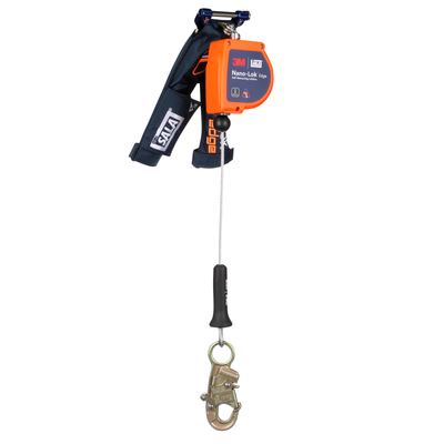 3M DBI-SALA Nano-Lok edge Personal Self-Retracting Lifeline - Galvanized Cable - 8 ft - 3500288