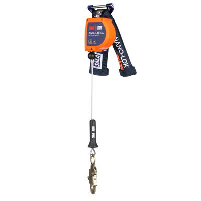 3M DBI-SALA Nano-Lok edge Personal Self-Retracting Lifeline - Galvanized Cable - 8 ft - 3500288