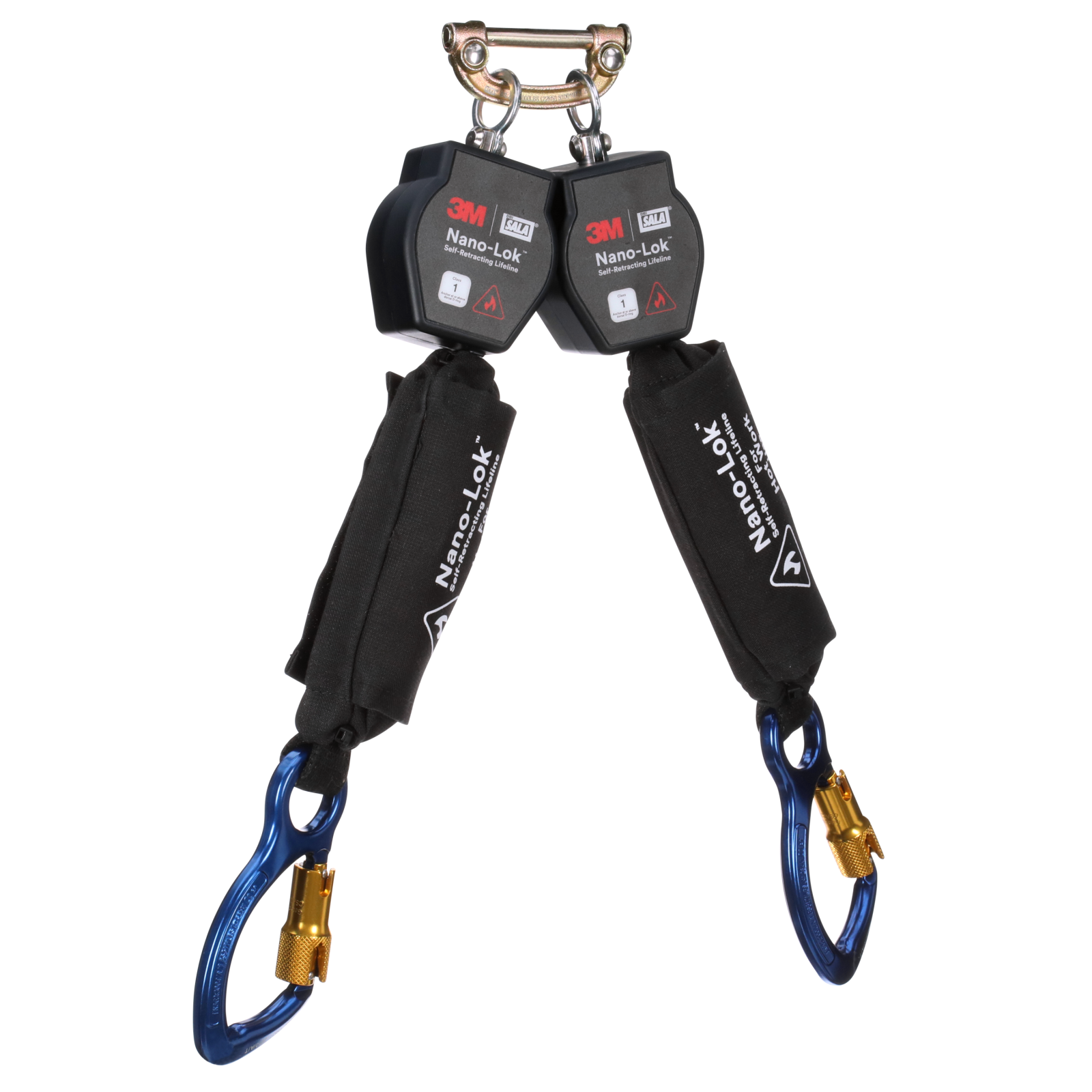 3M DBI-SALA Nano-Lok Hot Work Twin-Leg Personal Self-Retracting Lifeline - Kevlar Fiber Web - 6 ft - 3100569