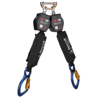 3M DBI-SALA Nano-Lok Hot Work Twin-Leg Personal Self-Retracting Lifeline - Kevlar Fiber Web - 6 ft - 3100569