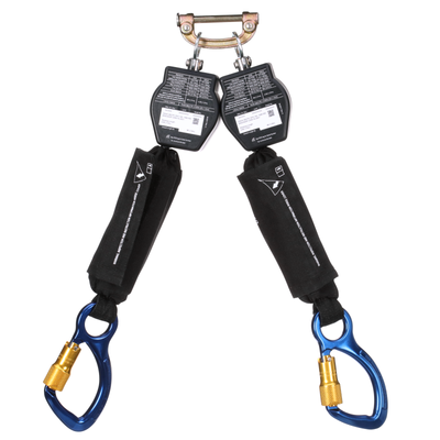 3M DBI-SALA Nano-Lok Hot Work Twin-Leg Personal Self-Retracting Lifeline - Kevlar Fiber Web - 6 ft - 3100569