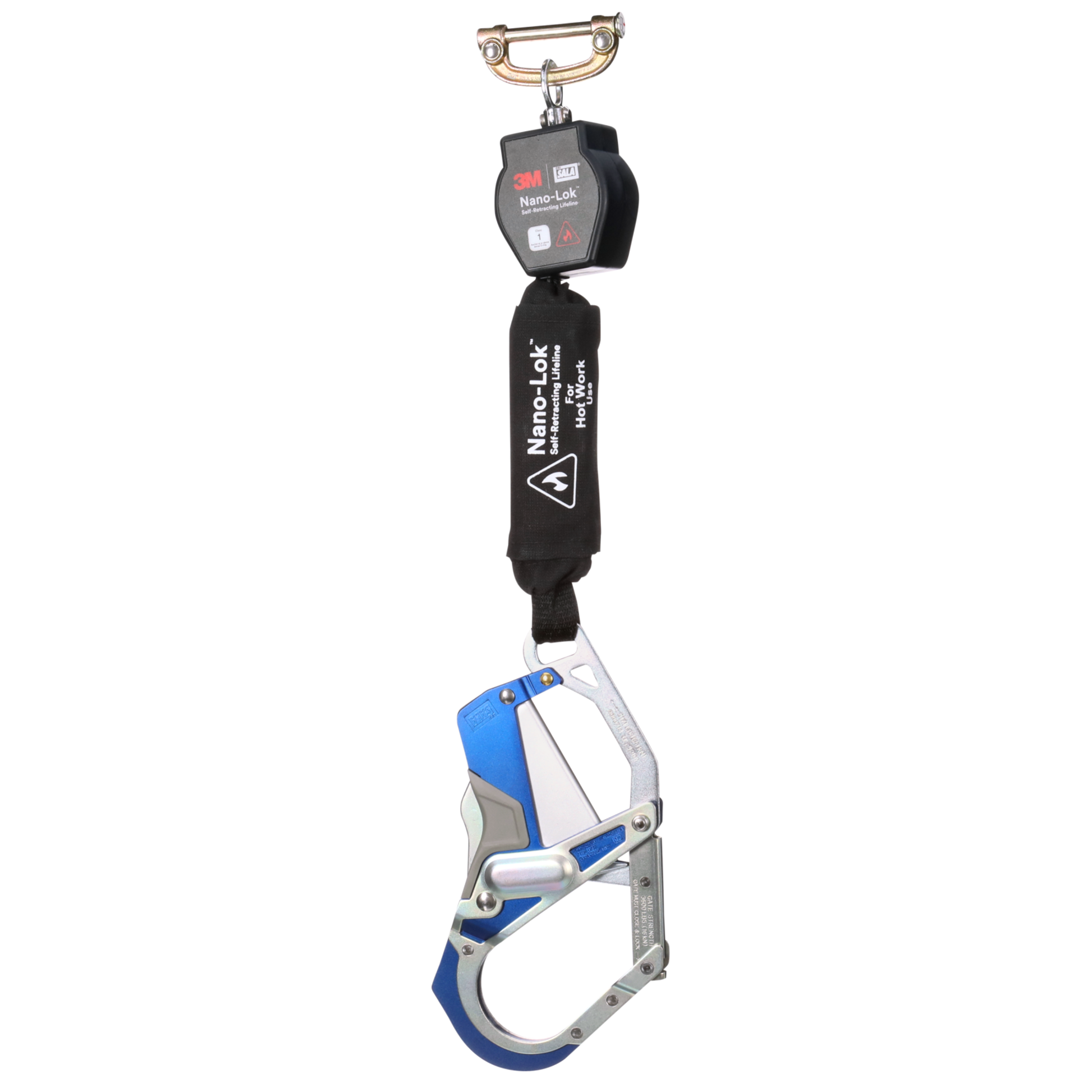 3M DBI-SALA Nano-Lok Hot Work Personal Self-Retracting Lifeline - Kevlar Fiber Web - 6 ft - 3100564
