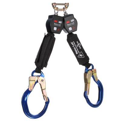 3M DBI-SALA Nano-Lok Hot Work Twin-Leg Personal Self-Retracting Lifeline - Kevlar Fiber Web - 6 ft - 3100571