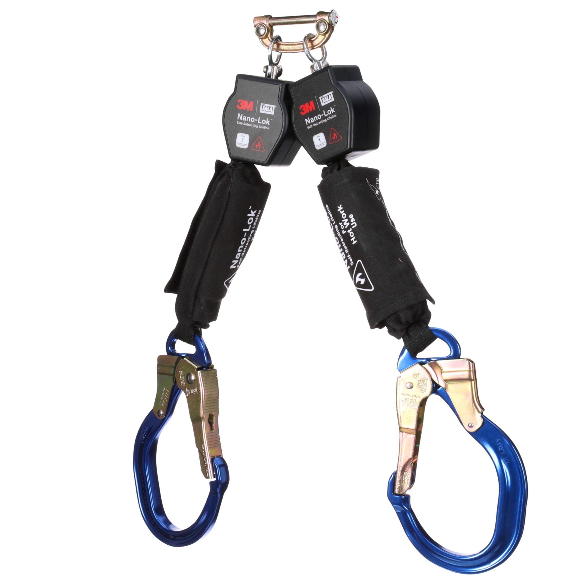 3M DBI-SALA Nano-Lok Hot Work Twin-Leg Personal Self-Retracting Lifeline - Kevlar Fiber Web - 6 ft - 3100571