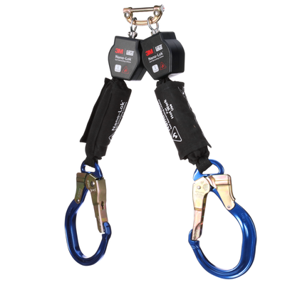 3M DBI-SALA Nano-Lok Hot Work Twin-Leg Personal Self-Retracting Lifeline - Kevlar Fiber Web - 6 ft - 3100571
