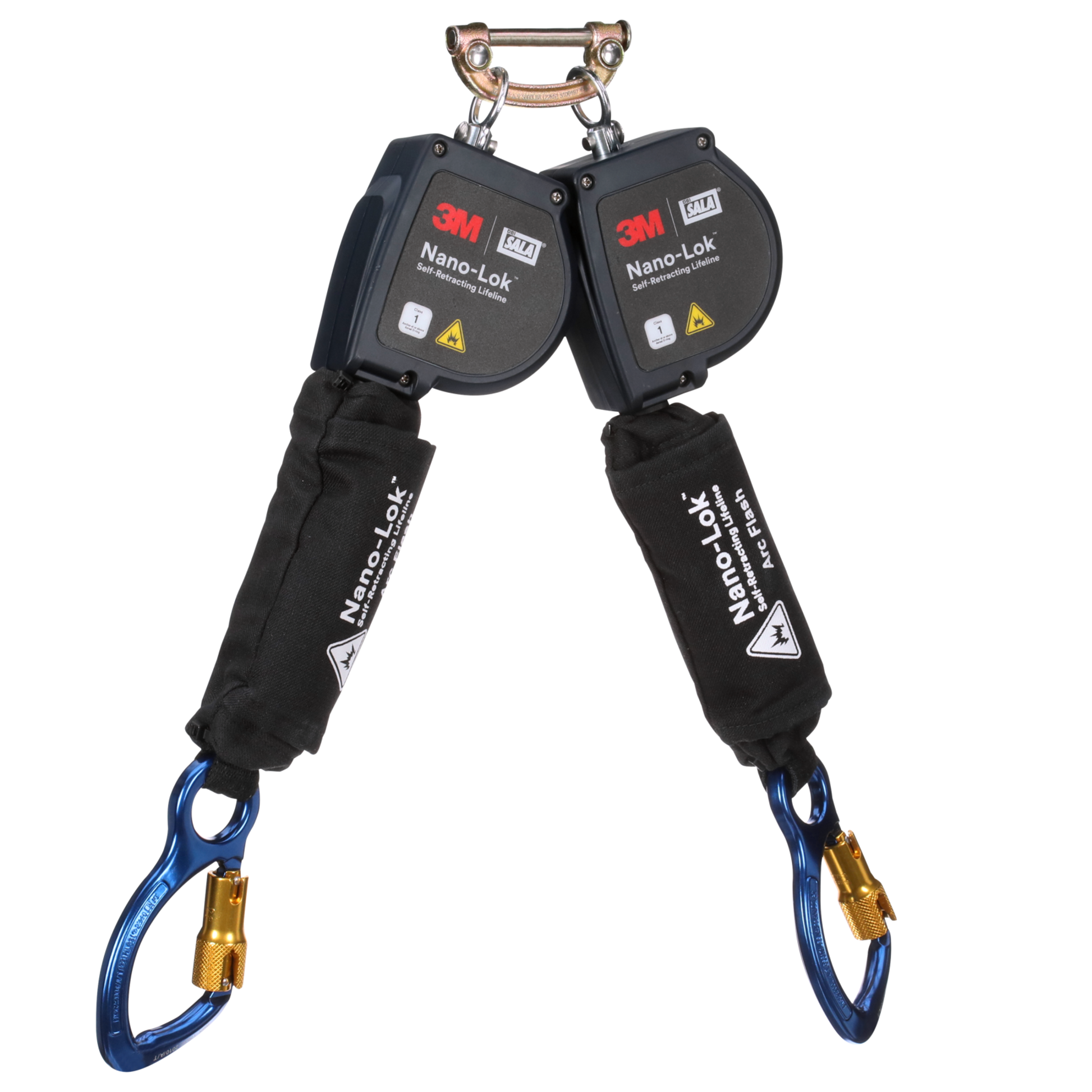 3M DBI-SALA Nano-Lok Arc Flash Twin-Leg Personal Self-Retracting Lifeline - Kevlar Fiber Web - 8 ft - 3100586