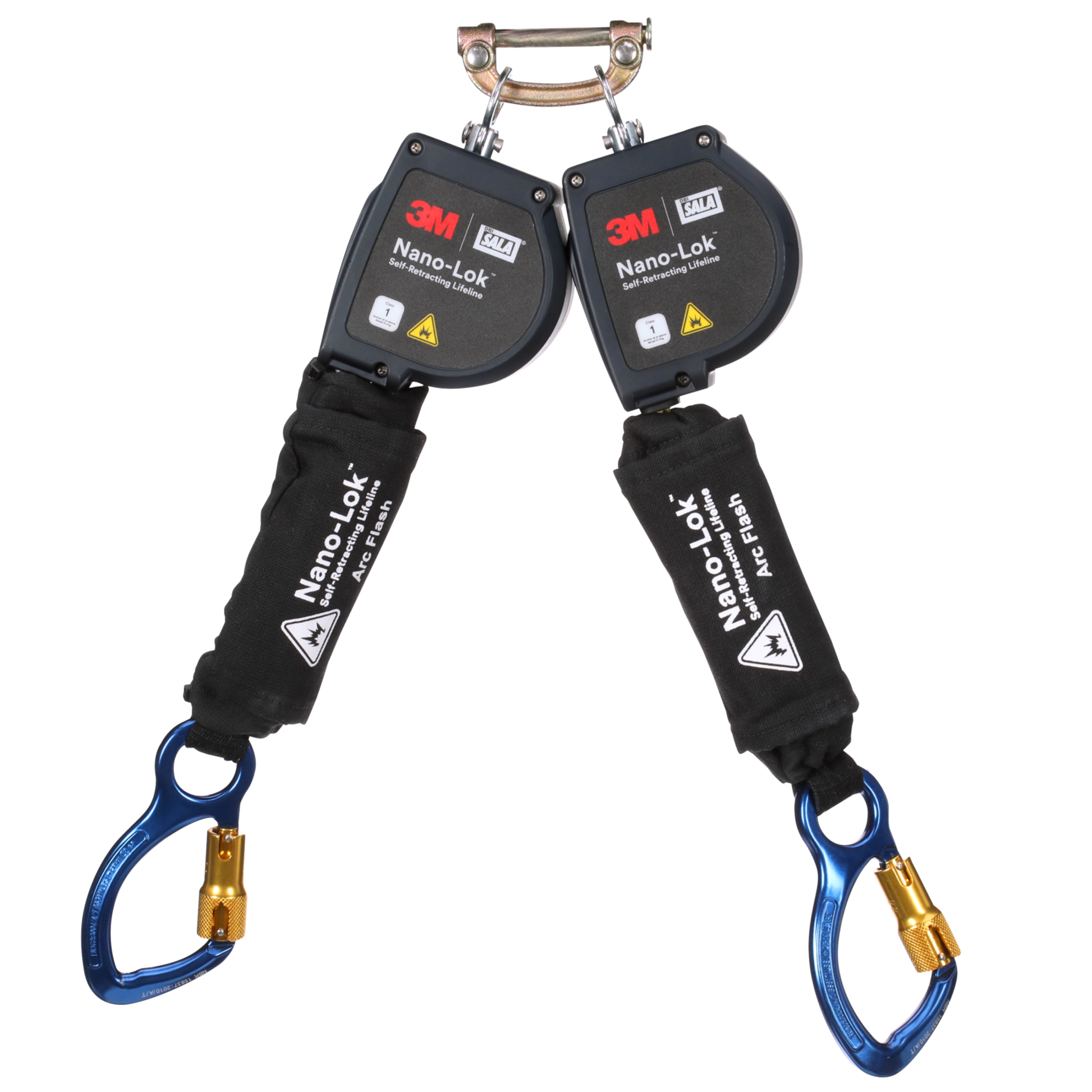 3M DBI-SALA Nano-Lok Arc Flash Twin-Leg Personal Self-Retracting Lifeline - Kevlar Fiber Web - 8 ft - 3100586