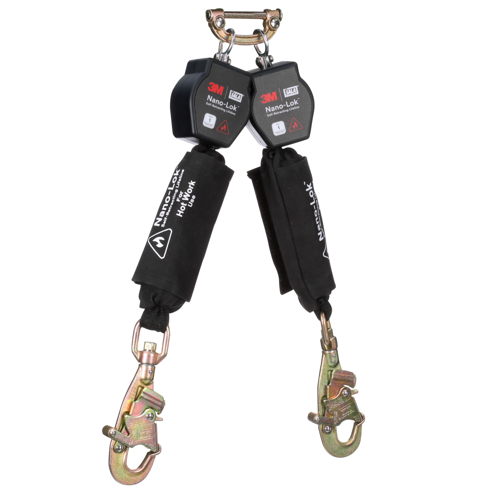 3M DBI-SALA Nano-Lok Hot Work Twin-Leg Personal Self-Retracting Lifeline - Kevlar Fiber Web - 6 ft - 3100566