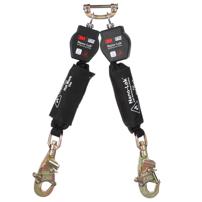 3M DBI-SALA Nano-Lok Hot Work Twin-Leg Personal Self-Retracting Lifeline - Kevlar Fiber Web - 6 ft - 3100566