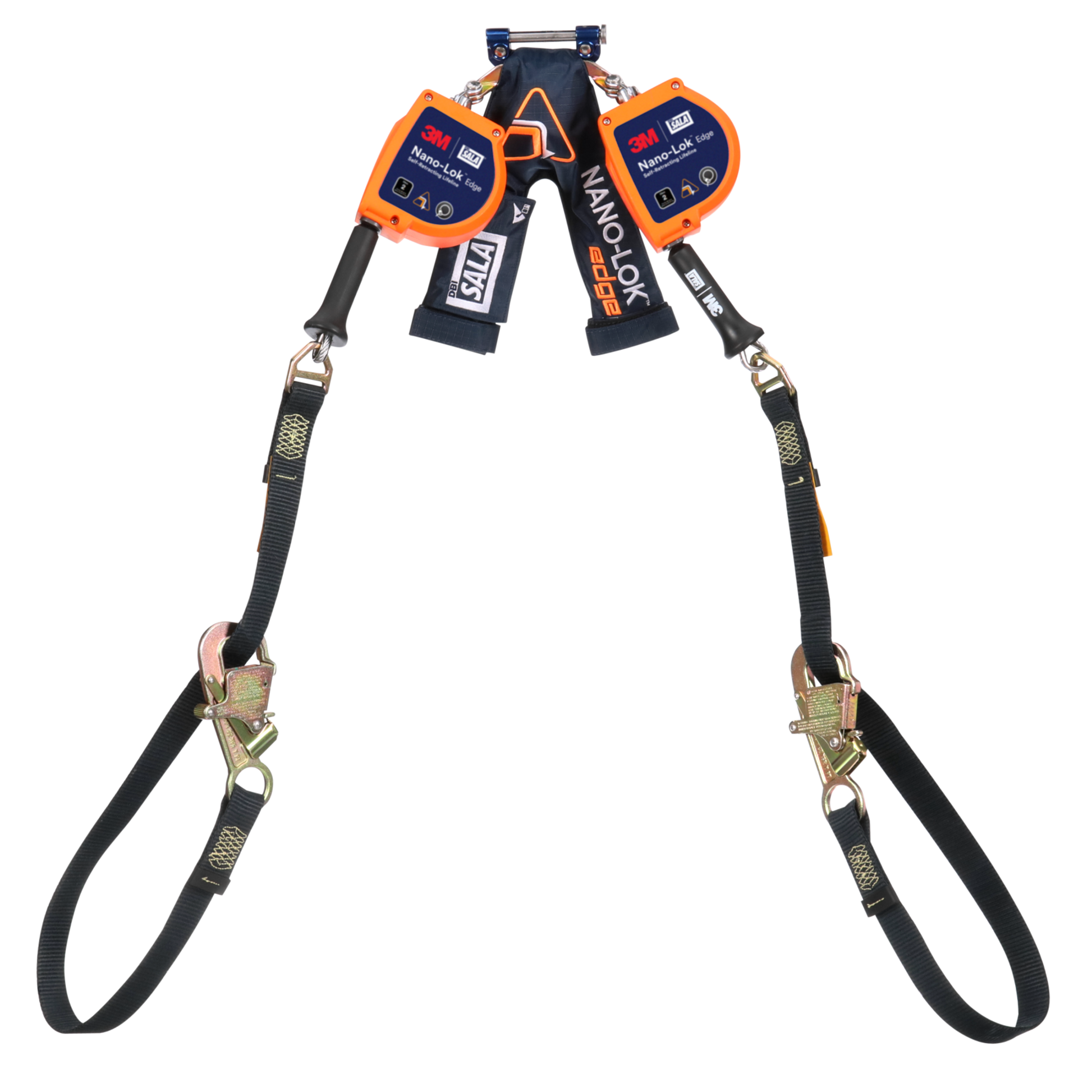 3M DBI-SALA Nano-Lok edge Twin-Leg Tie-Back Personal Self-Retracting Lifeline - Galvanized Cable - 9 ft - 3500287
