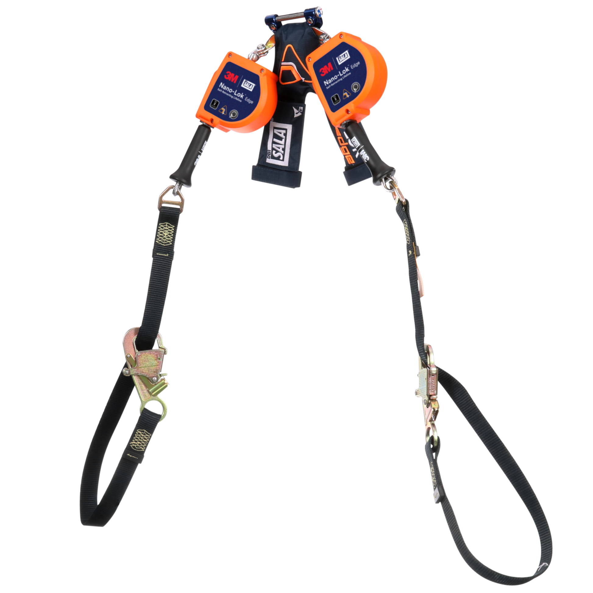 3M DBI-SALA Nano-Lok edge Twin-Leg Tie-Back Personal Self-Retracting Lifeline - Galvanized Cable - 9 ft - 3500287