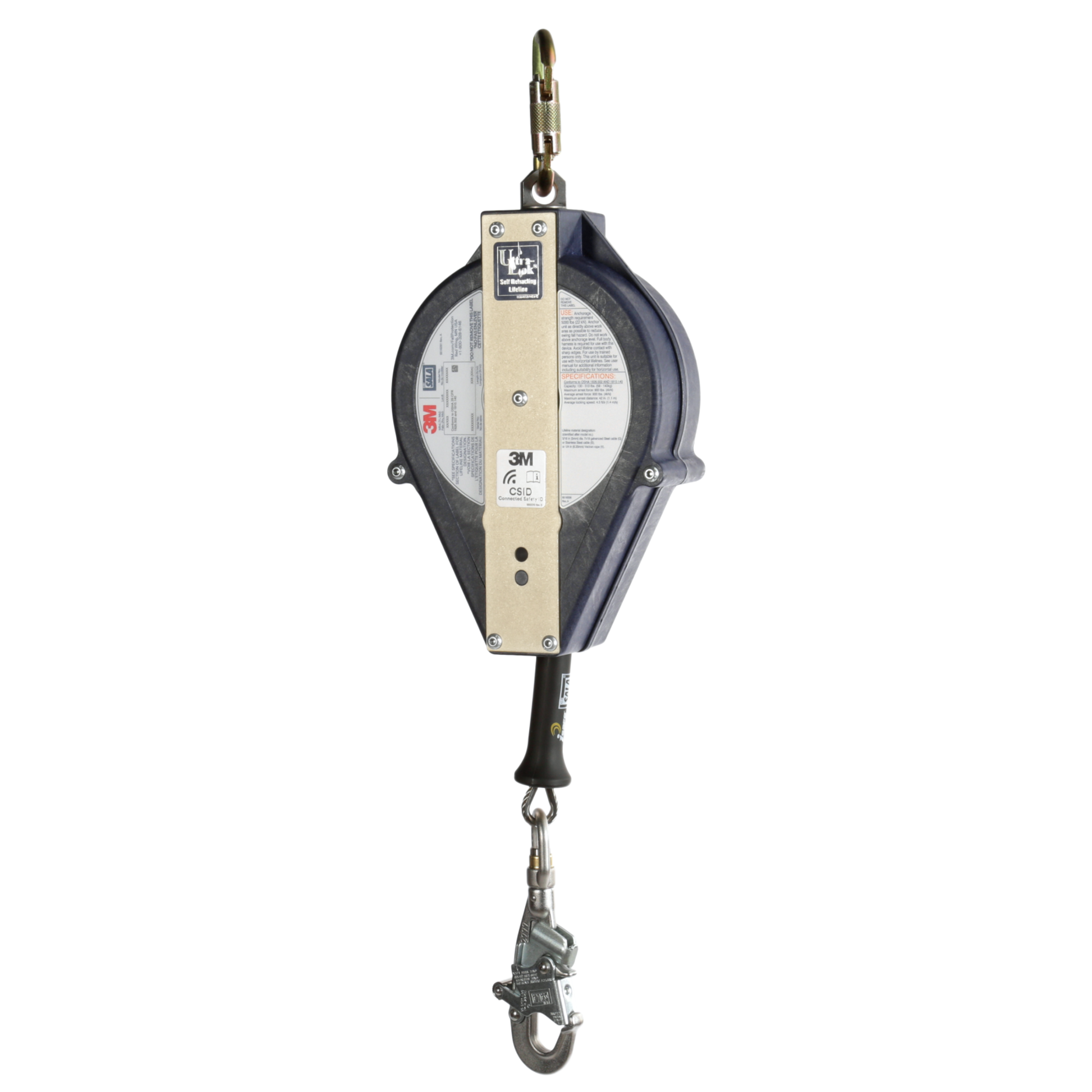 3M DBI-SALA Ultra-Lok Self-Retracting Lifeline - Stainless Steel Cable - 50 ft - 3503882