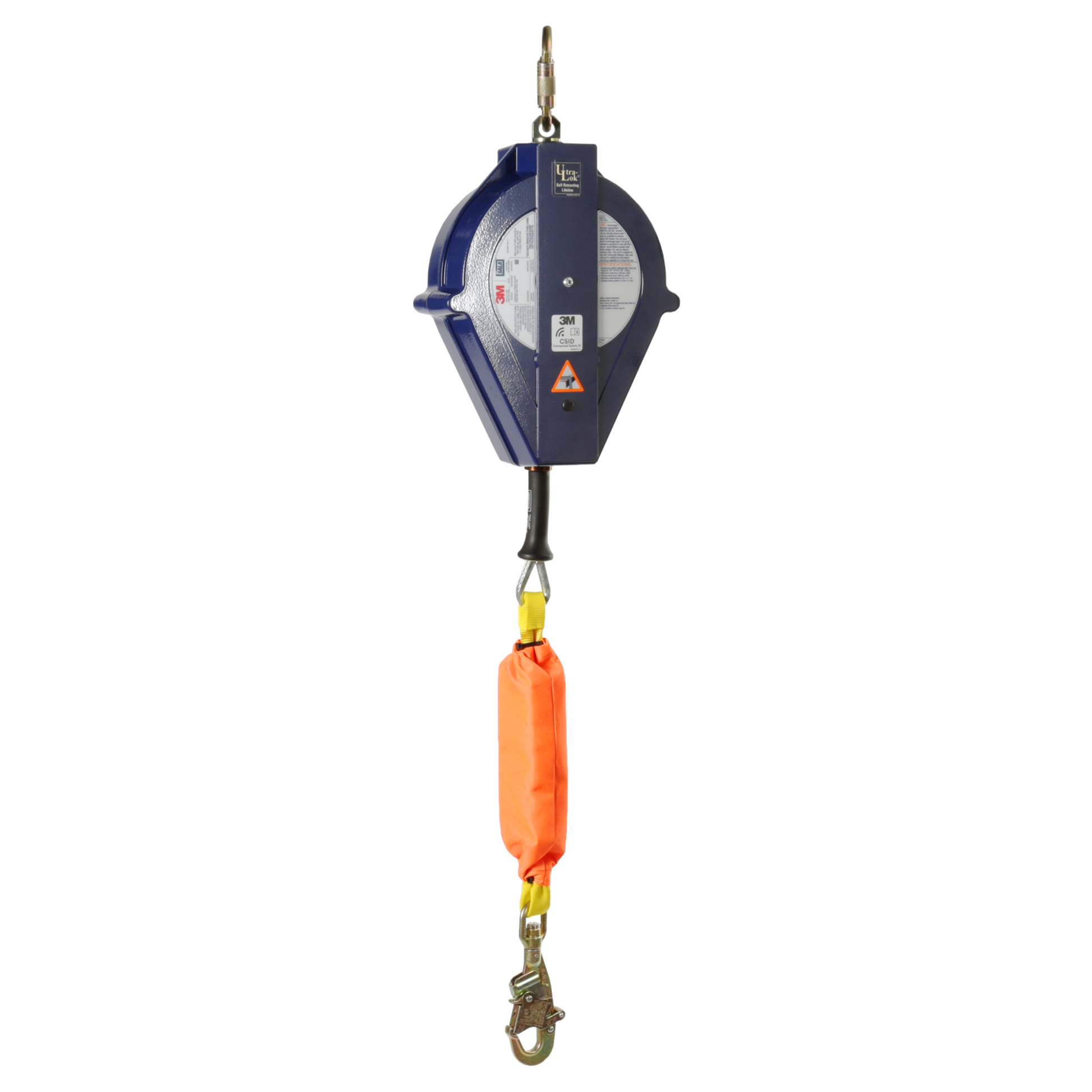 3M DBI-SALA Ultra-Lok Leading Edge Self-Retracting Lifeline - Aluminum Housing - Galvanized Steel Cable - 55 ft - 3503885