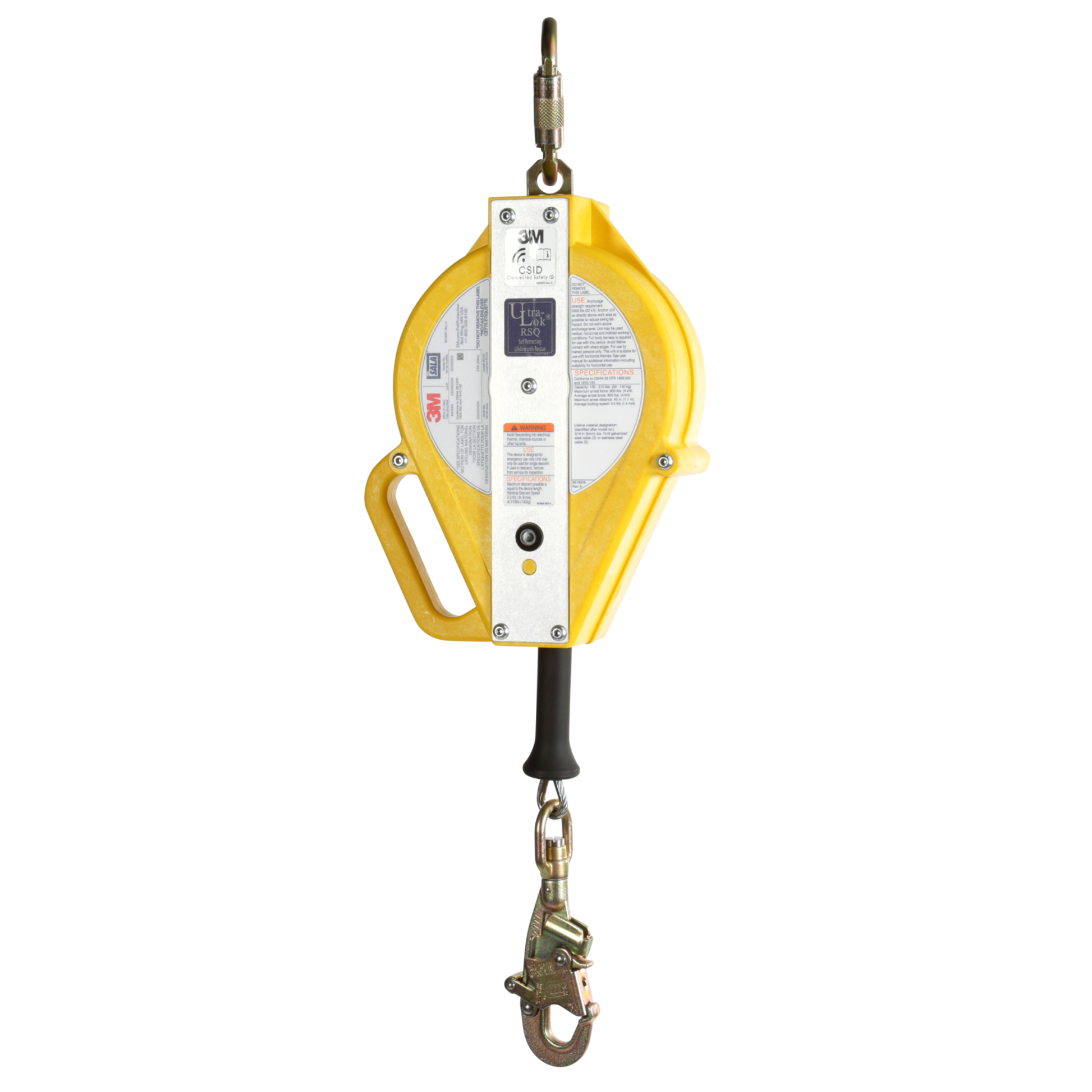 3M DBI-SALA Ultra-Lok RSQ Self-Retracting Lifeline - Stainless Steel Cable - 50 ft - 3503889