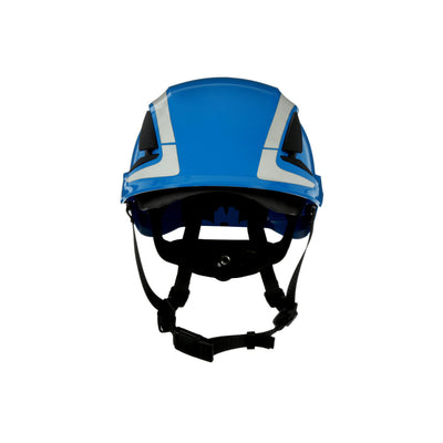 3M SecureFit Safety Helmet X5003VX-ANSI Blue Vented 4/Ea