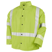 Revco Hi-Viz 9 oz. Welding Jacket with Reflective Stripes - JF1012-LM