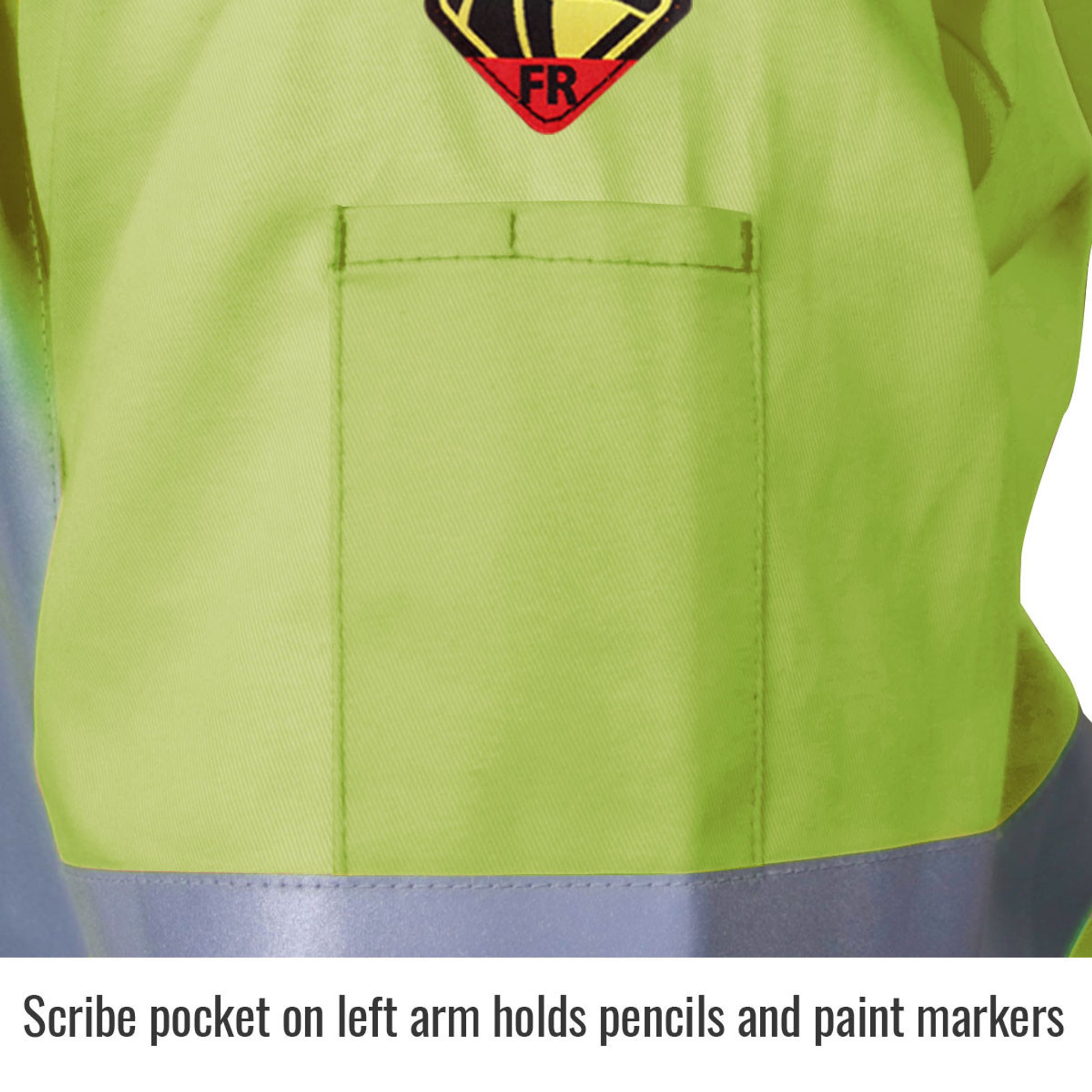 Revco Hi-Viz 9 oz. Welding Jacket with Reflective Stripes - JF1012-LM