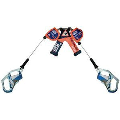 3M DBI-SALA 3500257 Twin Leg 7.3 ft Nano-Lok Edge Self Retracting Lifeline - Cable