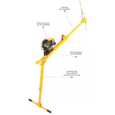 Xtirpa Pole Hoist Complete Confined Space Entry System w/ MSA Workman 50' SRL