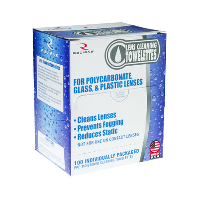 Radians Lens Cleaning AF Towelettes (Box of 100) - Box