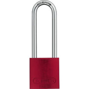 ABUS 72/40HB75 Aluminum 3" Safety Padlock Keyed Different - Red (72/40HB75 / 08504)