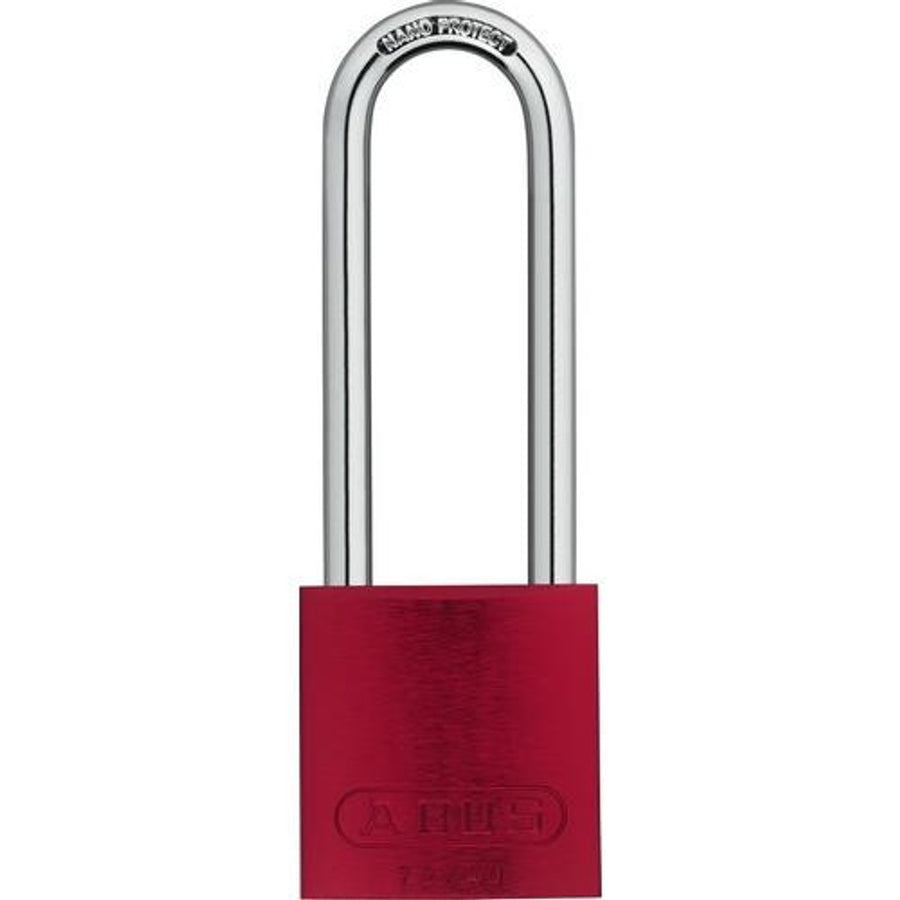 ABUS 72/40HB75 Aluminum 3" Safety Padlock Keyed Different - Red (72/40HB75 / 08504)