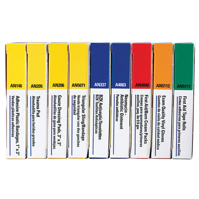 10-Unit Unitized First Aid Kit Refill Brick (For 238ANAC, 240ANAC)