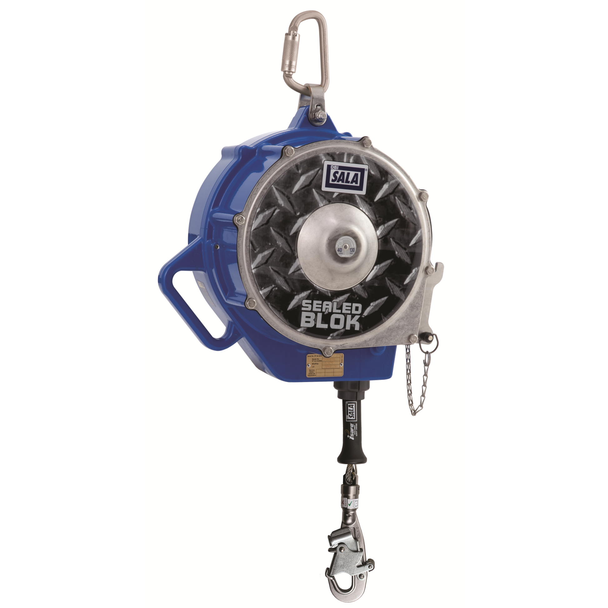3M DBI-SALA Sealed-Blok 3-Way Retrieval Self-Retracting Lifeline with Bracket - Stainless Steel Cable,130 ft. OSHA - 3400171