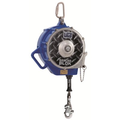 3M DBI-SALA Sealed-Blok 3-Way Retrieval Self-Retracting Lifeline with Bracket - Stainless Steel Cable,130 ft. OSHA - 3400171