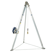 3M DBI-SALA Confined Space Aluminum Tripod with 3-Way SRL - 7 ft Tripod - 50 ft Galvanized Cable - 8301090