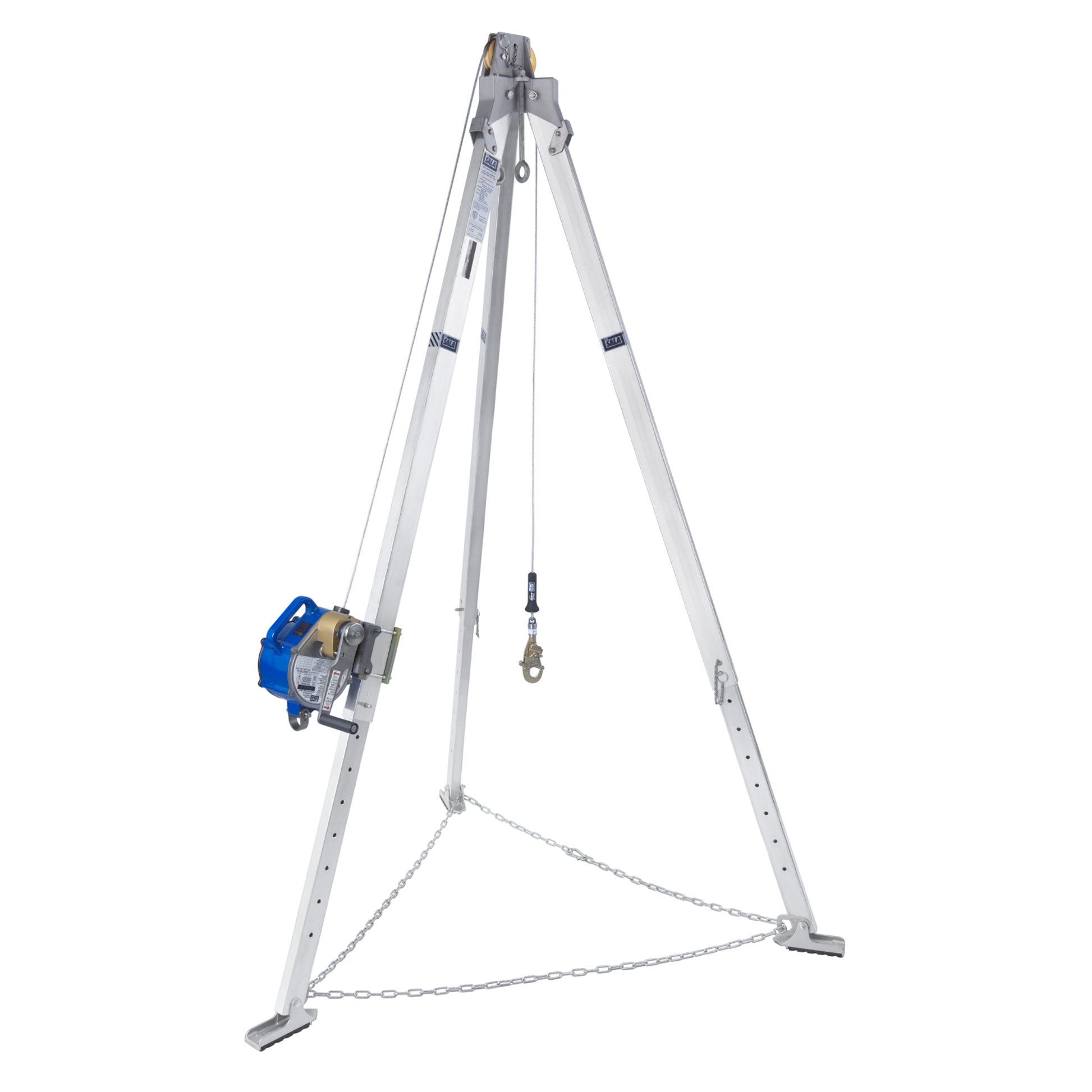 3M DBI-SALA Confined Space Aluminum Tripod with 3-Way SRL - 9 ft Tripod - 50 ft Stainless Steel Cable - 8301094